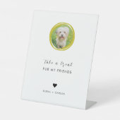 Gastgeschenk Biscuit Bar DogTreat Wedding Sockelschild (Vorderseite)