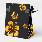 Gastgeschenk-Blume für Schwarz & Hibiskus Geschenkschachtel (Rückseite)