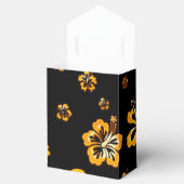 Gastgeschenk-Blume für Schwarz & Hibiskus Geschenkschachtel (Geöffnet)