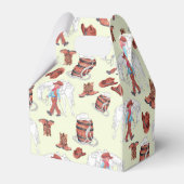 Gastgeschenk Box Cowboy und Pferd Geschenkschachtel (Rückseite)