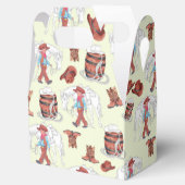 Gastgeschenk Box Cowboy und Pferd Geschenkschachtel (Geöffnet)