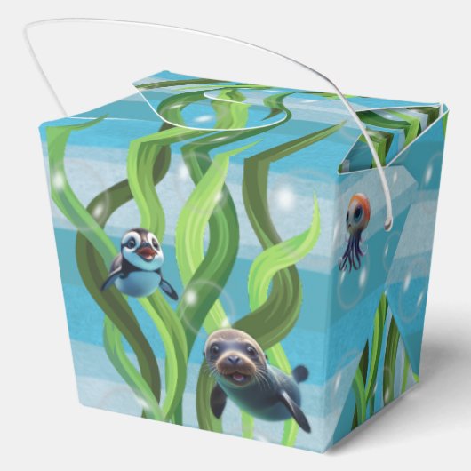 Gastgeschenk-Box für Göttliche Meerestiere Geschenkschachtel (Rückseite)