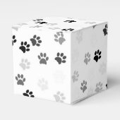 Gastgeschenk-Box für Hundeliebhaber mit Paw Prints Geschenkschachtel (Vorderseite)