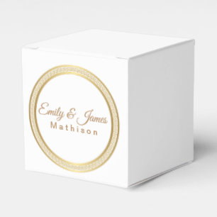 Gastgeschenk Box-Gold Eternale Circle Geschenkschachtel