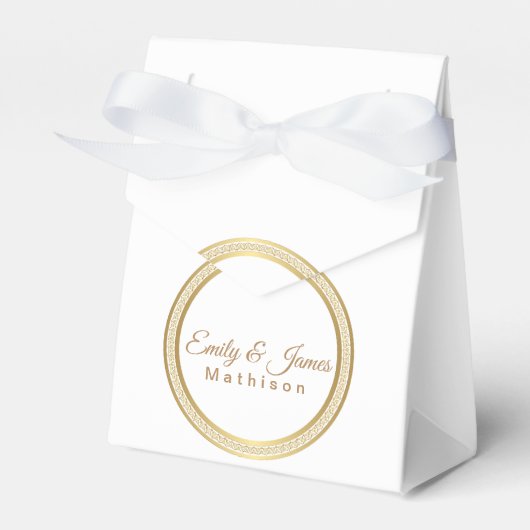 Gastgeschenk Box-Gold Eternale Circle Geschenkschachtel (Vorderseite)