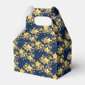 Gastgeschenk Box-Gold Stars Gefälligkeitsbox Geschenkschachtel (Rückseite)