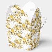 Gastgeschenk Box-Gold Stars Gefälligkeitsbox Geschenkschachtel (Geöffnet)