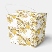 Gastgeschenk Box-Gold Stars Gefälligkeitsbox Geschenkschachtel (Rückseite)