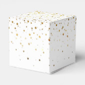 Gastgeschenk Box-Gold Stars Gefälligkeitsbox Geschenkschachtel (Rückseite)