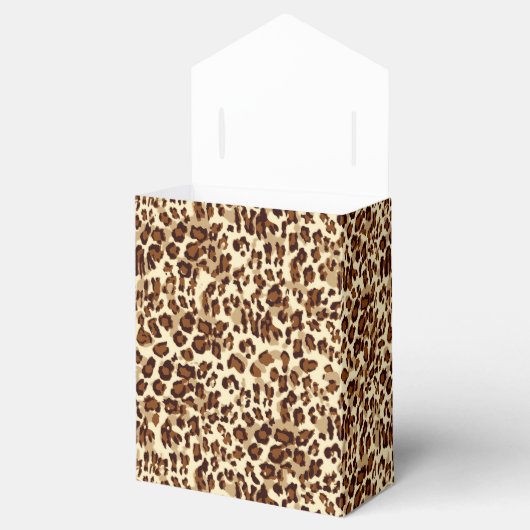 Gastgeschenk Box Leopard Print Geschenkschachtel (Geöffnet)