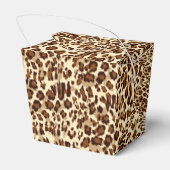 Gastgeschenk Box Leopard Print Geschenkschachtel (Rückseite)