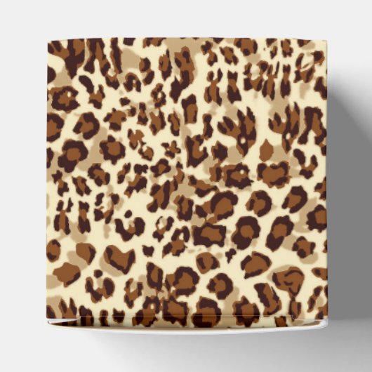 Gastgeschenk Box Leopard Print Geschenkschachtel (Oben)