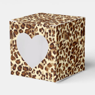 Gastgeschenk Box Leopard Print Geschenkschachtel