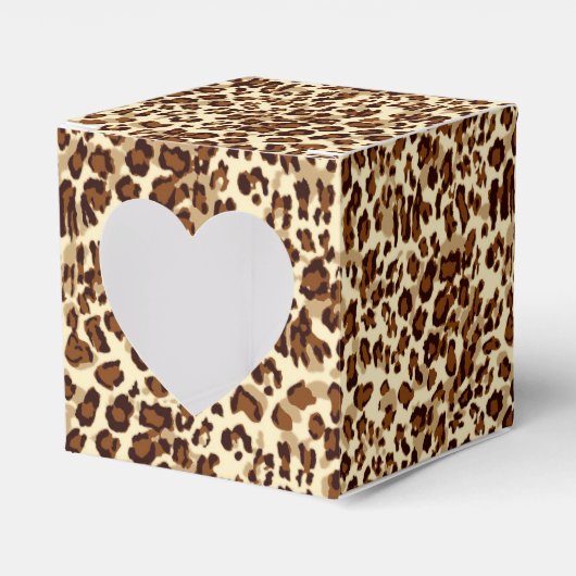 Gastgeschenk Box Leopard Print Geschenkschachtel (Vorderseite)