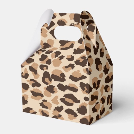 Gastgeschenk Box Leopard Print Geschenkschachtel (Vorderseite)