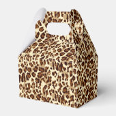 Gastgeschenk Box Leopard Print Geschenkschachtel (Rückseite)