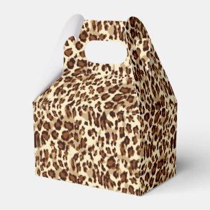 Gastgeschenk Box Leopard Print Geschenkschachtel