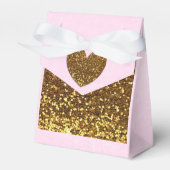 Gastgeschenk-Box mit rosa und goldfarbenem Candy Geschenkschachtel (Vorderseite)