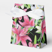 Gastgeschenk Box-Pink Lilies Geschenkschachtel (Vorderseite)