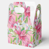 Gastgeschenk Box-Pink Lilies Geschenkschachtel (Geöffnet)
