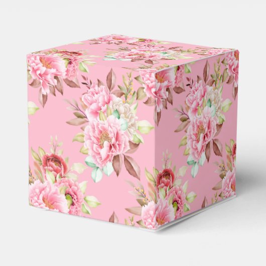 Gastgeschenk Box Pink Peongs Geschenkschachtel (Rückseite)