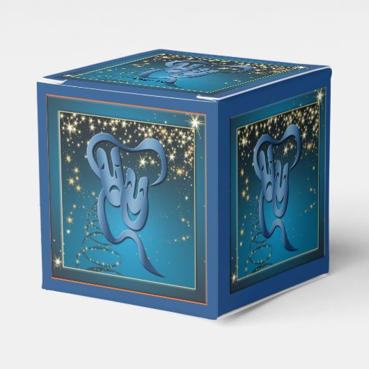 Gastgeschenk-Box "Theater Mask Comedy Tragedy Geschenkschachtel (Vorderseite)