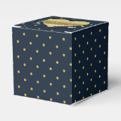 Gastgeschenk-Boxen für Schiffe und Goldpolka Geschenkschachtel (Vorderseite)