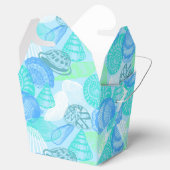 Gastgeschenk BoxSeashells Print Fevor Box Geschenkschachtel (Geöffnet)