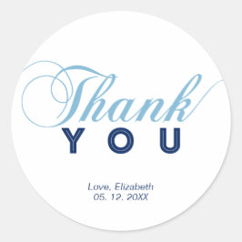 Gastgeschenk Danke, Sticker, Babydusche Runder Aufkleber