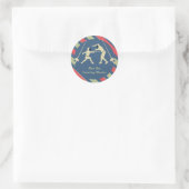 Gastgeschenk der Aufkleber für Rot und Blau (Tasche)
