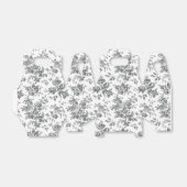 Gastgeschenk der französischen Leinwand Schwarz/We Geschenkschachtel (Ungefaltet)