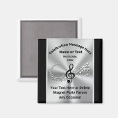 Gastgeschenk der personalisierten Musiknote, jedes Magnet (Vorderseite/Rückseite)