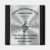 Gastgeschenk der personalisierten Musiknote, jedes Magnet (Vorne)