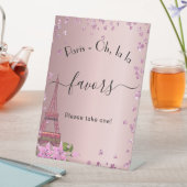 Gastgeschenk des Rosa-Eiffelturms Sockelschild (In Situ)