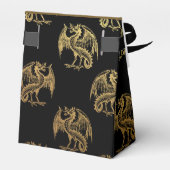 Gastgeschenk des Schwarzen Golddrachenmusters Geschenkschachtel (Rückseite)