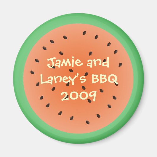 Gastgeschenk des Wassermelonenkreises Magnet (Vorne)