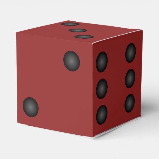 Gastgeschenk "Dice" oder "Red Bunco Vegas" Die Geschenkschachtel (Rückseite)