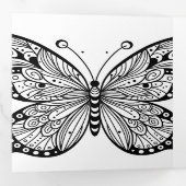 Gastgeschenk-Farbgebung und -Journalisierung Dreifach Gefaltete Einladung (Innen Erste Seite)