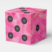Gastgeschenk "Fun Pink Bunco Dice" Geschenkschachtel (Vorderseite)