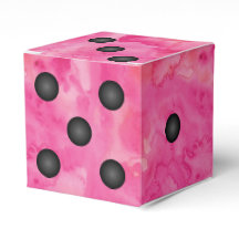 Gastgeschenk "Fun Pink Bunco Dice"
