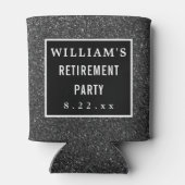 Gastgeschenk für Altersversorgung Moderne Typograf Dosenkühler (Rückseite)