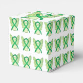Gastgeschenk für das Green Awareness Ribbon Angel Geschenkschachtel (Rückseite)
