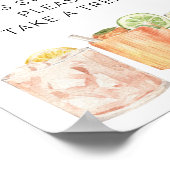 Gastgeschenk für das Ruhestand, Ruhestand ist süß Poster (Ecke)