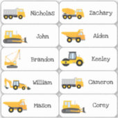 Gastgeschenk für den Bau von Lastkraftwagen Aufkleber (Vorderseite)