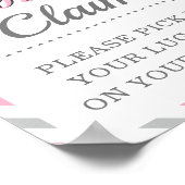 Gastgeschenk für Gepäckausgabe Poster (Ecke)