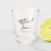 Gastgeschenk für Golf-Rückstellungen Schnapsglas (Vorderseite)