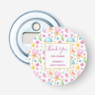 Gastgeschenk für Herz und Cupcakes Wasserfarbenes Flaschenöffner