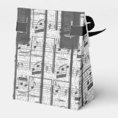 Gastgeschenk für Monogramm-Musiknoten Geschenkschachtel (Rückseite)