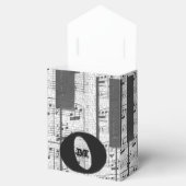 Gastgeschenk für Monogramm-Musiknoten Geschenkschachtel (Geöffnet)