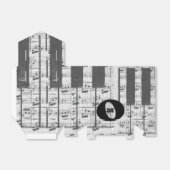Gastgeschenk für Monogramm-Musiknoten Geschenkschachtel (Ungefaltet)